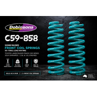 Dobinsons 50mm Raised Front Coil Springs 50–70kg – Toyota LandCruiser Prado 250 Series