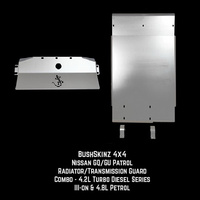 BushSkinz - Nissan GU Patrol 4.2L Turbo Diesel Series III Onwards Radiator & Transmission Transfer Case Guard