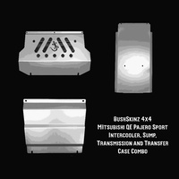 BushSkinz Elite - 6mm Alloy Mitsubishi L200 MQ - MR Triton Intercooler Sump & Transmission / Transfer Case Guard